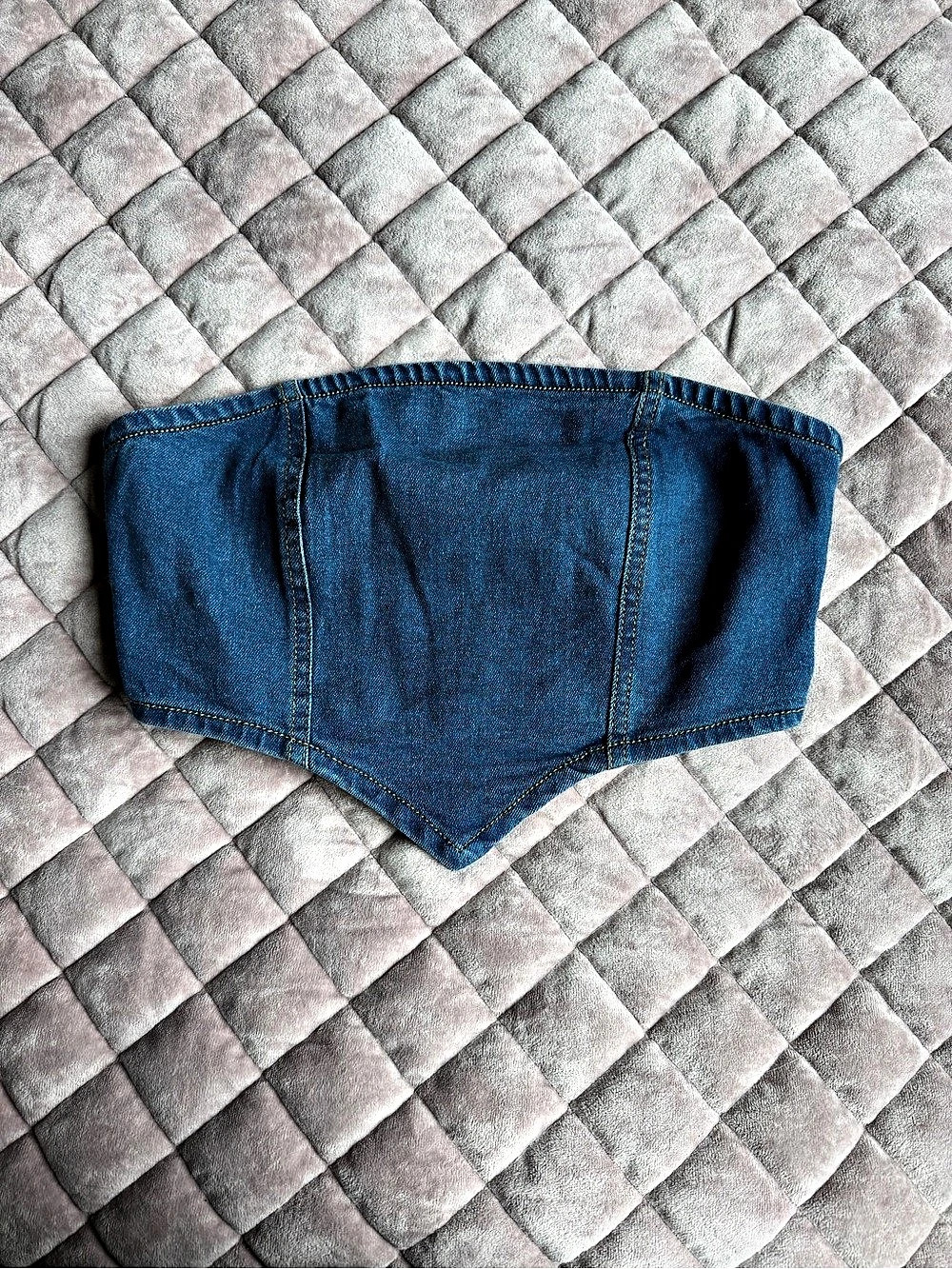 Blue Denim-Style Bikini Bottoms